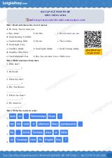 Tổng hợp bài tập Ngữ pháp - Ôn hè Tiếng Anh lớp 4